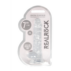 RealRock Realistic Dildo with Balls 18 cm · realistické dildo s varlaty · průhledné