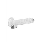 RealRock Realistic Dildo with Balls 18 cm · realistické dildo s varlaty · průhledné