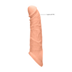 RealRock Penis Sheath 20 cm · návlek na penis pro prodloužení · tělová