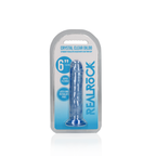 RealRock Straight Realistic Dildo with Suction Cup 14,5 cm · realistické dildo s přísavkou · modrá
