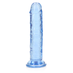 RealRock Straight Realistic Dildo with Suction Cup 14,5 cm · realistické dildo s přísavkou · modrá