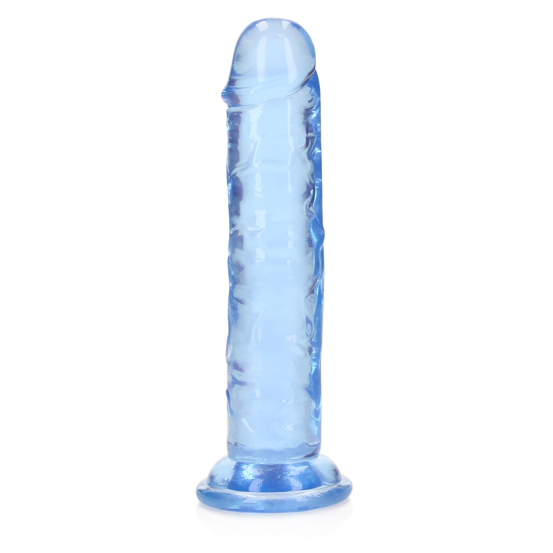 RealRock Straight Realistic Dildo with Suction Cup 14,5 cm · realistické dildo s přísavkou · modrá