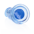 RealRock Straight Realistic Dildo with Suction Cup 14,5 cm · realistické dildo s přísavkou · modrá