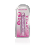 RealRock Straight Realistic Dildo with Suction Cup · průhledné dildo s přísavkou, 18 cm