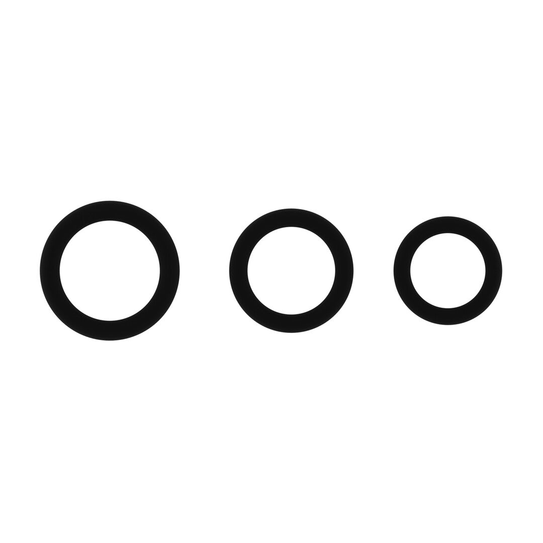 Sono No.25 Cockring Set · sada tří erekčních kroužků, černá