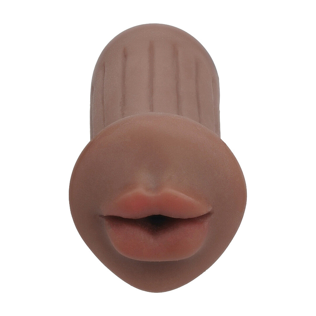 XKIN Raw The Grip · malý masturbátor z TPE · hnědá