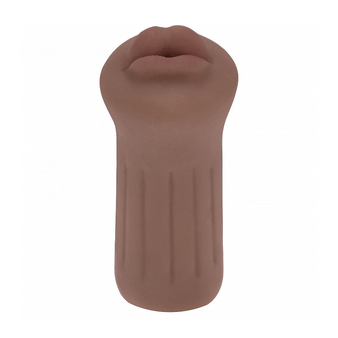 XKIN Raw The Grip · malý masturbátor z TPE · hnědá