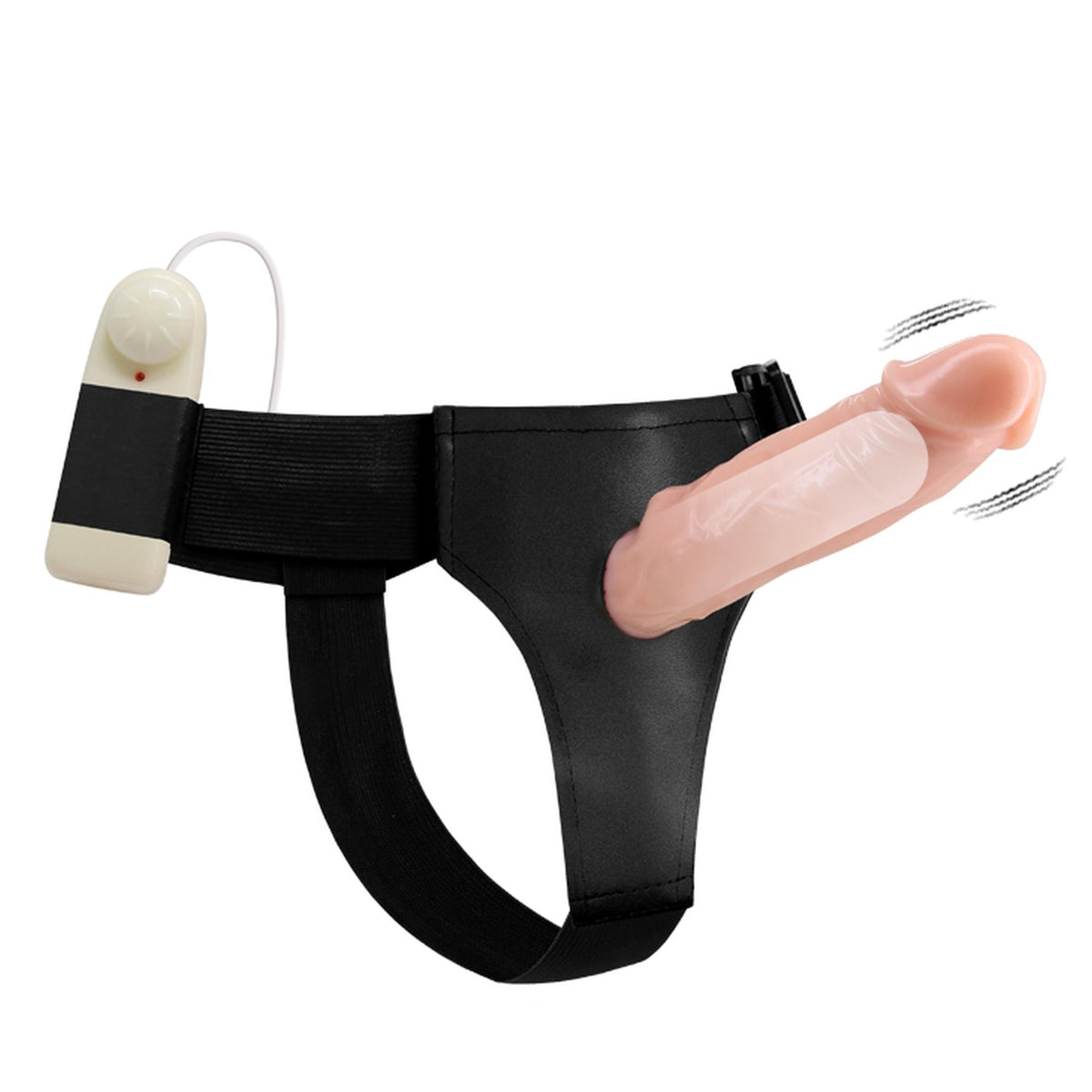 Baile Jessica vibrační strap-on s realistickým dildem a ovladačem