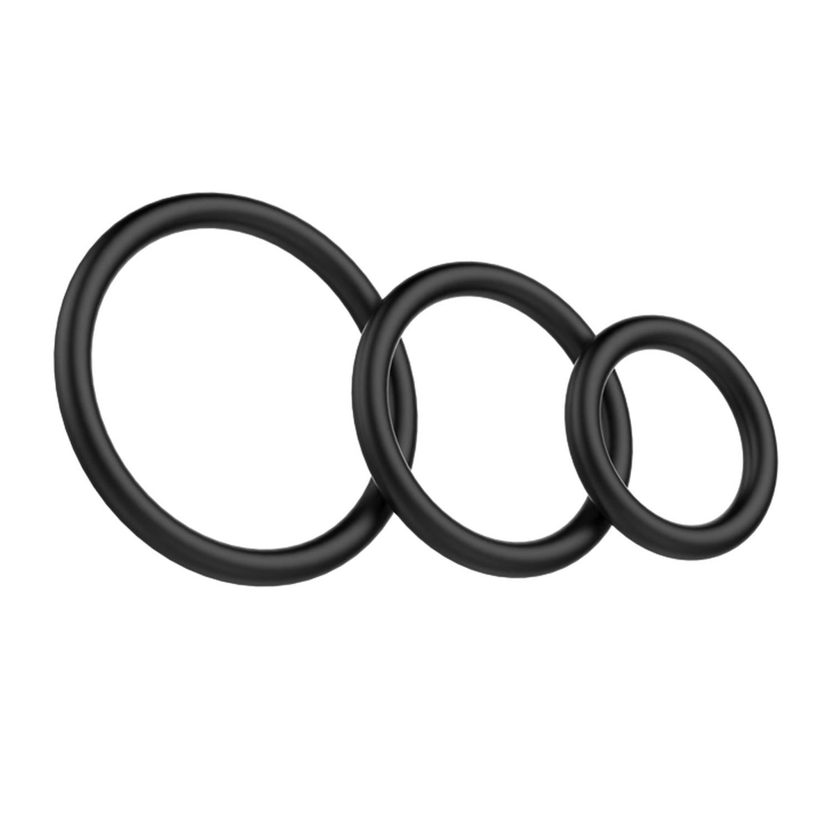 Baile Rubber Rings sada gumových kroužků na penis (3 ks)