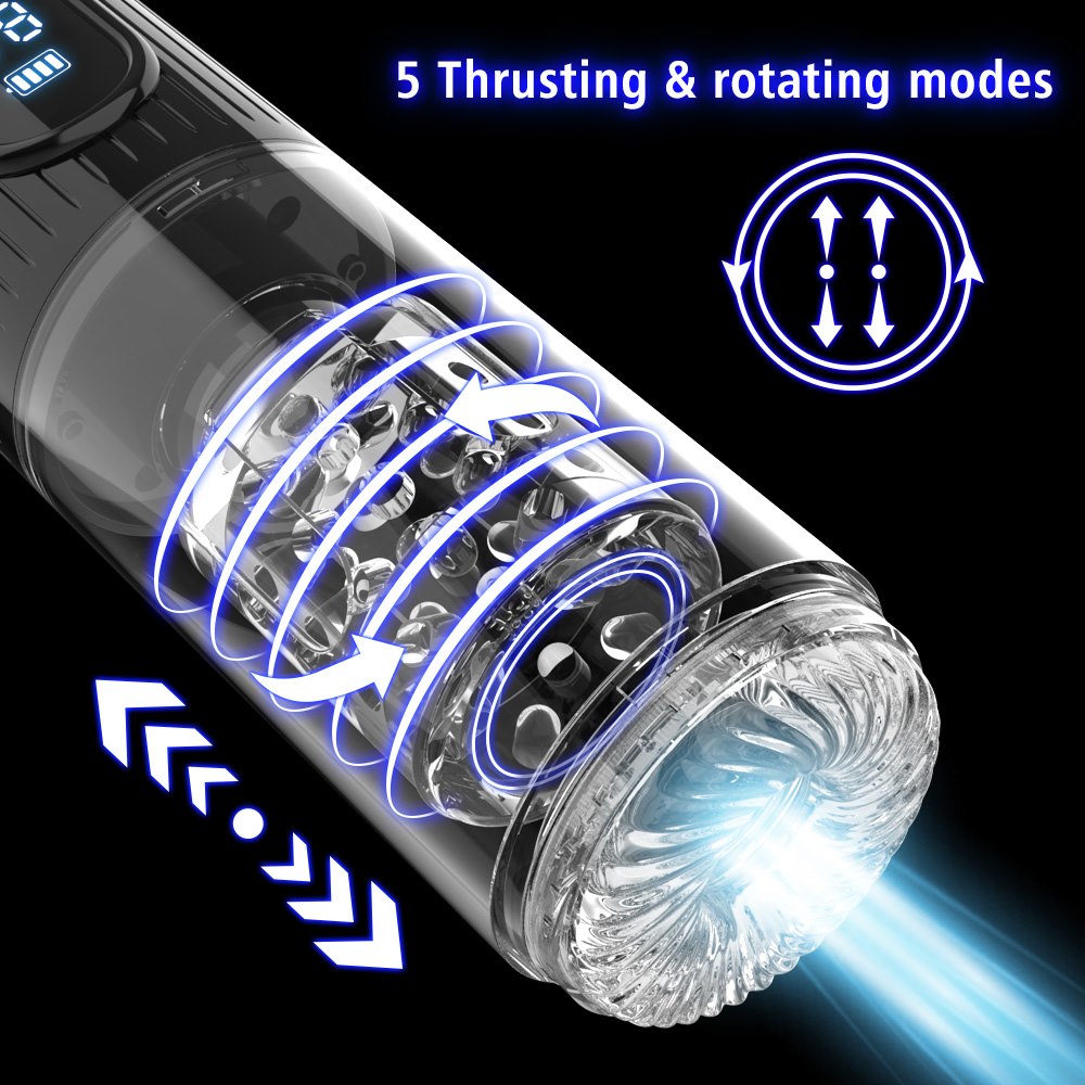 EroSpace Men's Play B2 automatický masturbátor s rotací a sáním