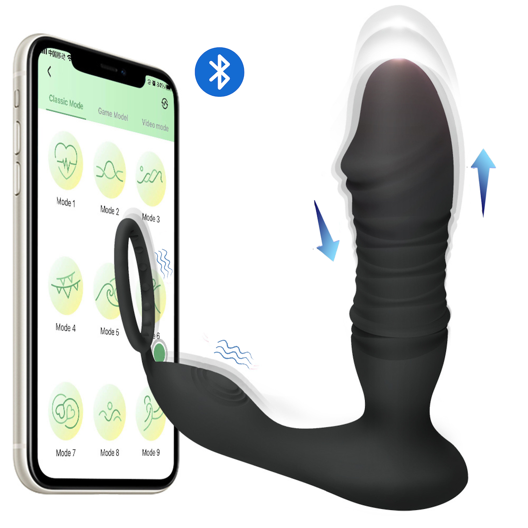 EroSpace Men's Play B5 přirážecí masážér prostaty s aplikací