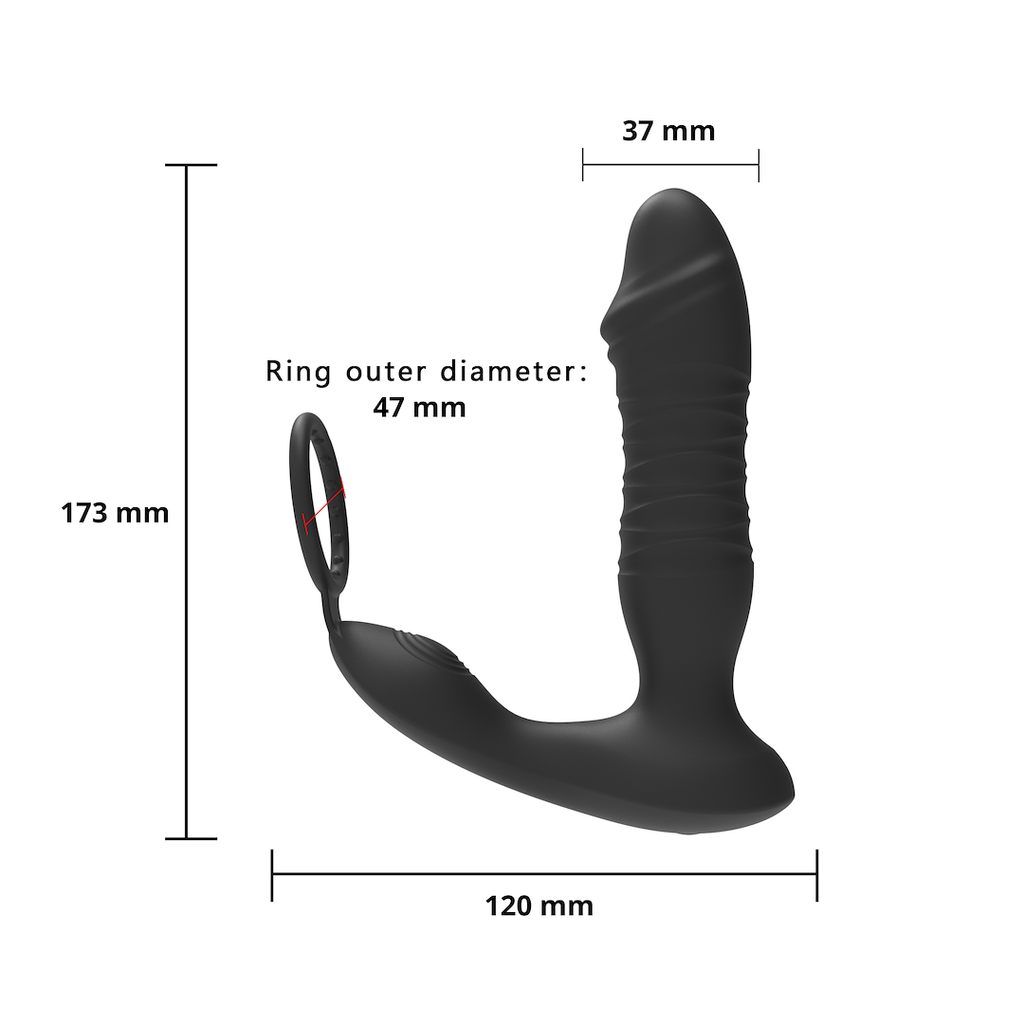 EroSpace Men's Play B5 přirážecí masážér prostaty s aplikací