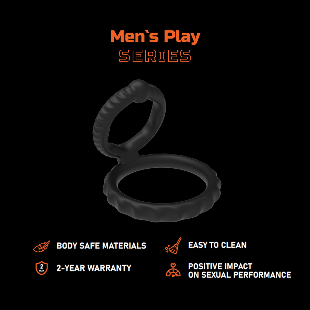 EroSpace Men's Play B8 erekční kroužek na penis a varlata