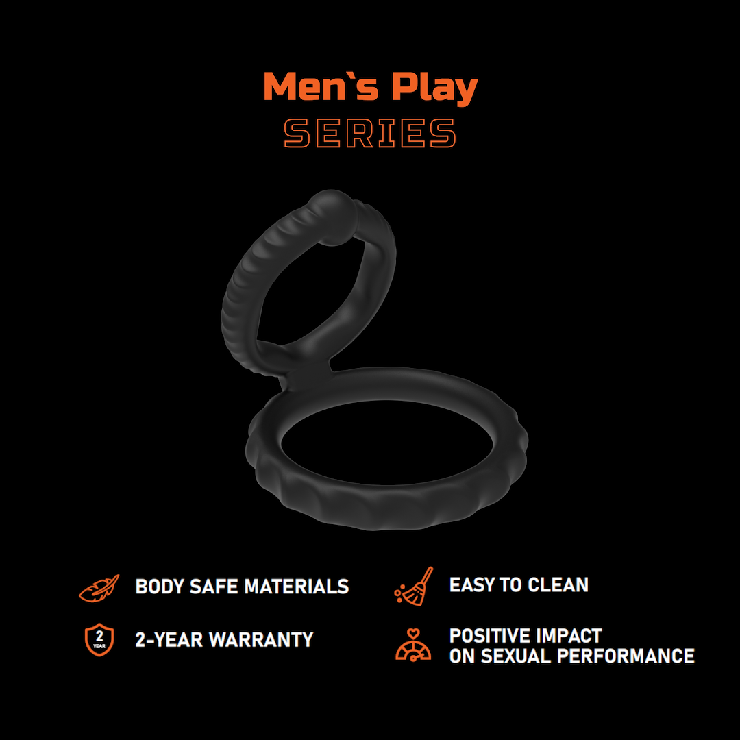 EroSpace Men's Play B8 erekční kroužek na penis a varlata