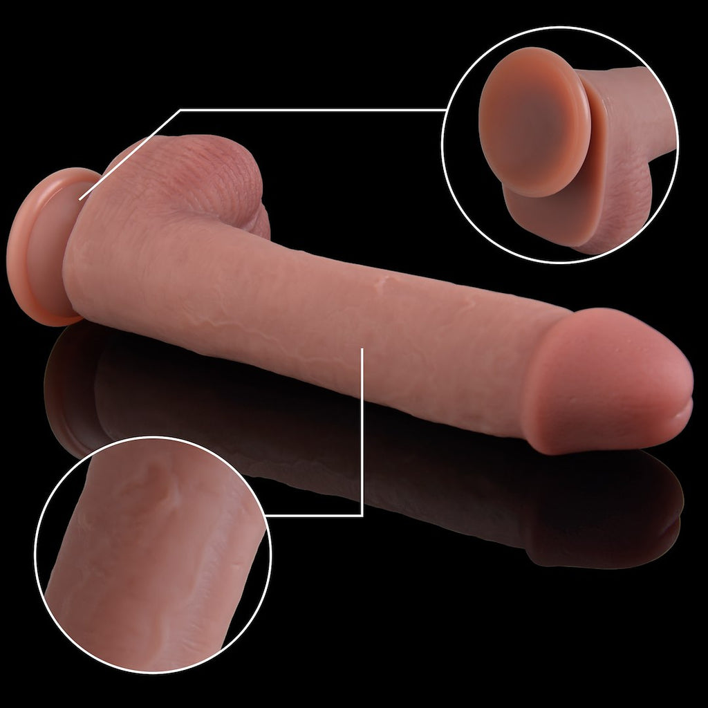 EroSpace Natural Play D3 realistické silikonové dildo, 24 cm