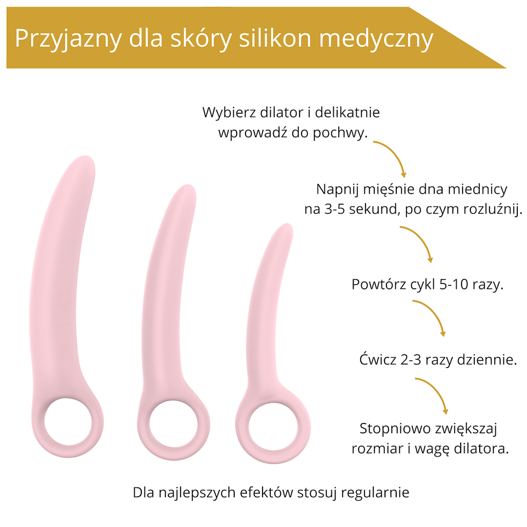 EroSpace Sweet Play A13 sada vaginálních dilatátorů, 3 ks