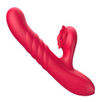 EroSpace Sweet Play A2 rabbit vibrátor s přirážením a růžičkou