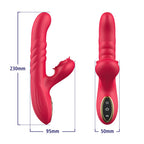 EroSpace Sweet Play A2 rabbit vibrátor s přirážením a růžičkou
