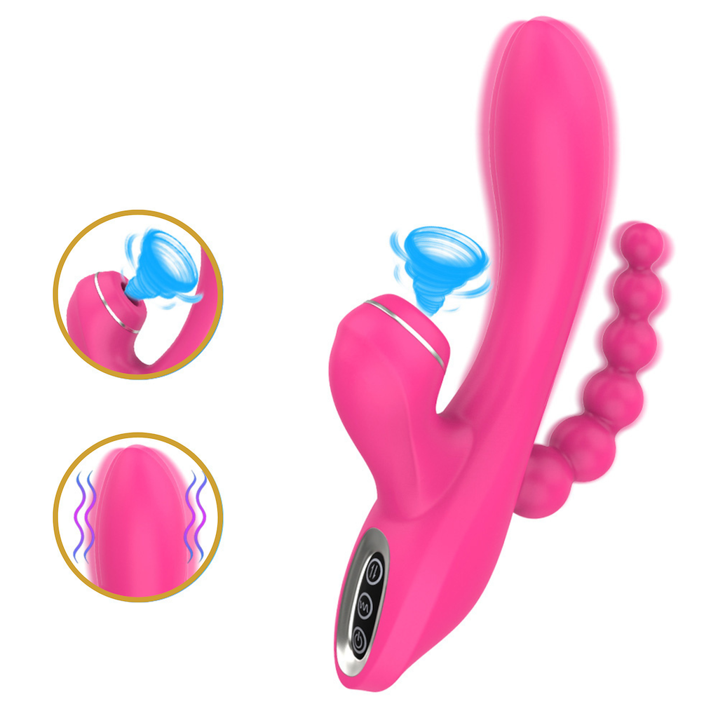 EroSpace Sweet Play A3 vibrátor se sáním klitorisu a anální větví