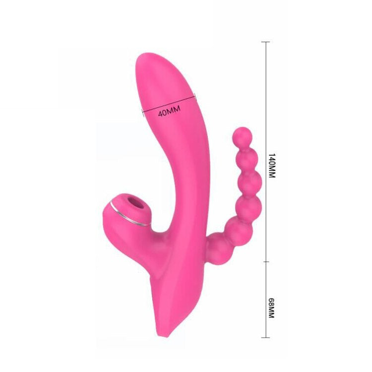 EroSpace Sweet Play A3 vibrátor se sáním klitorisu a anální větví