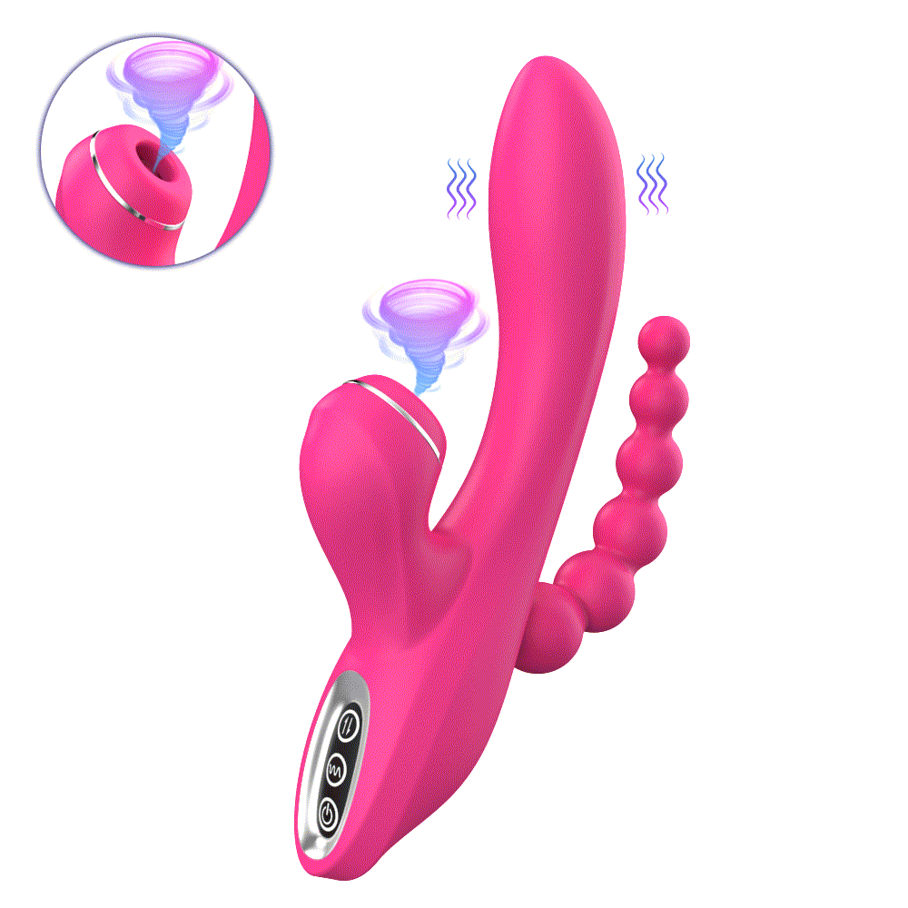EroSpace Sweet Play A3 vibrátor se sáním klitorisu a anální větví
