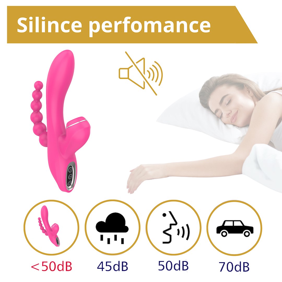 EroSpace Sweet Play A3 vibrátor se sáním klitorisu a anální větví