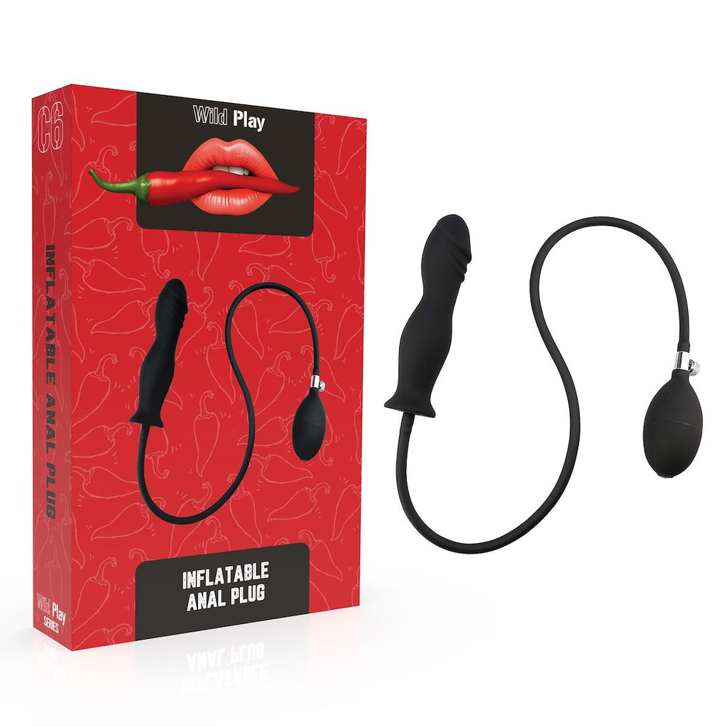 EroSpace Wild Play C6 nafukovací anální kolík s pumpičkou