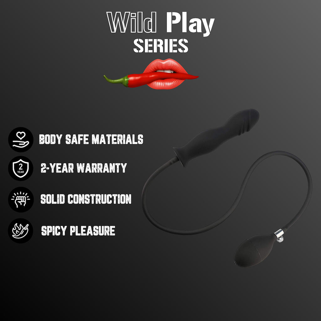 EroSpace Wild Play C6 nafukovací anální kolík s pumpičkou