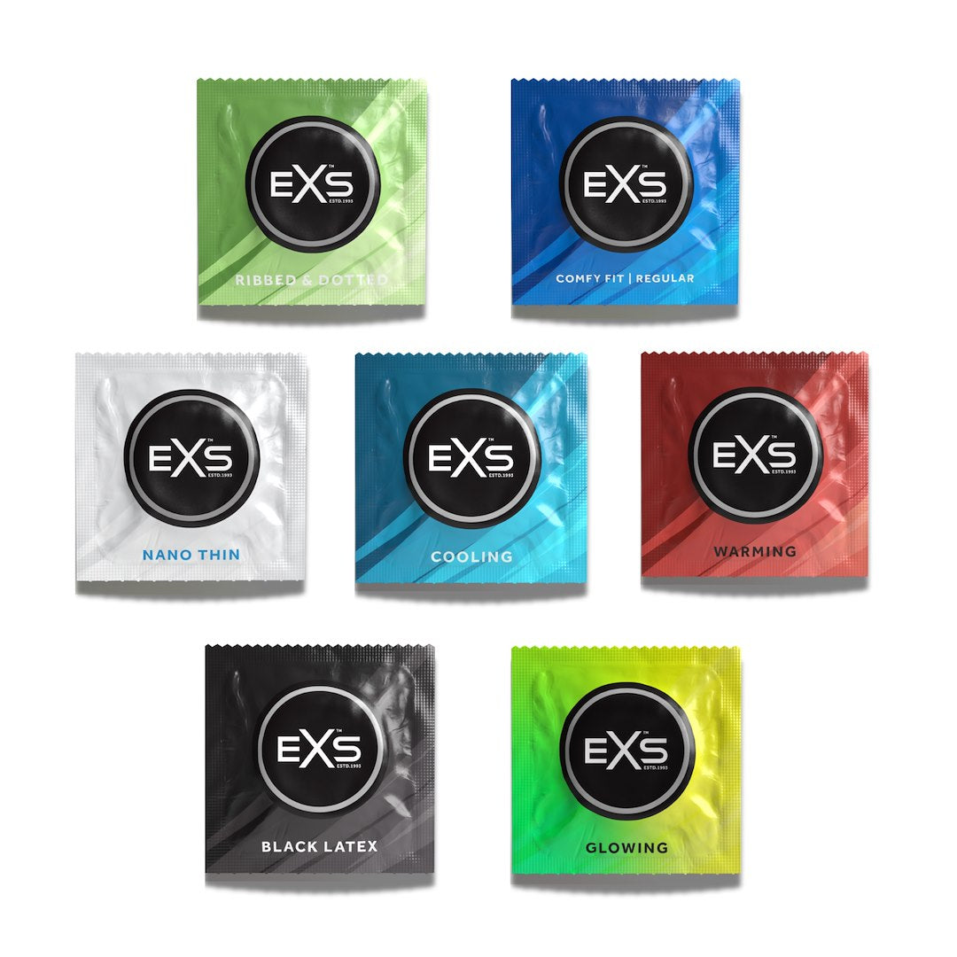 EXS Variety Pack 2 mix sedmi druhů kondomů (48 ks)