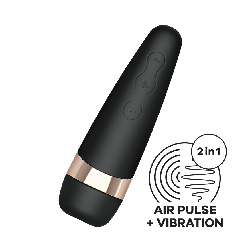 Satisfyer Pro 3+ pressure-wave clitoral stimulator with vibrations