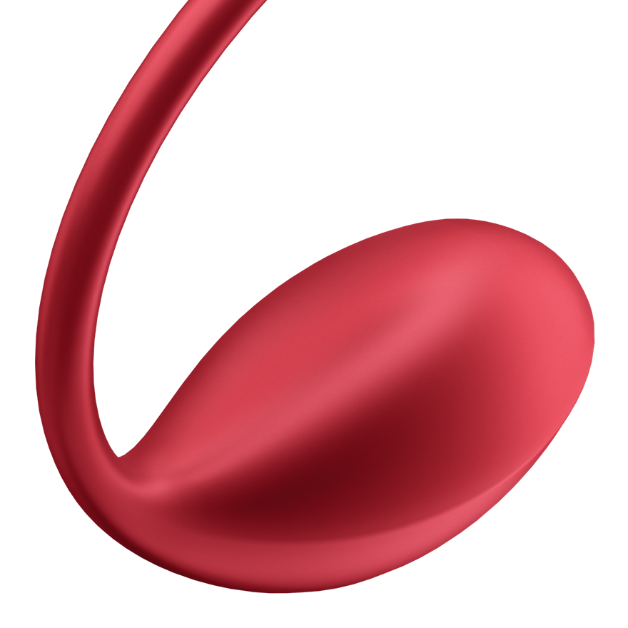 Satisfyer Shiny Petal nositelný vibrátor s dálkovým ovladačem, červená