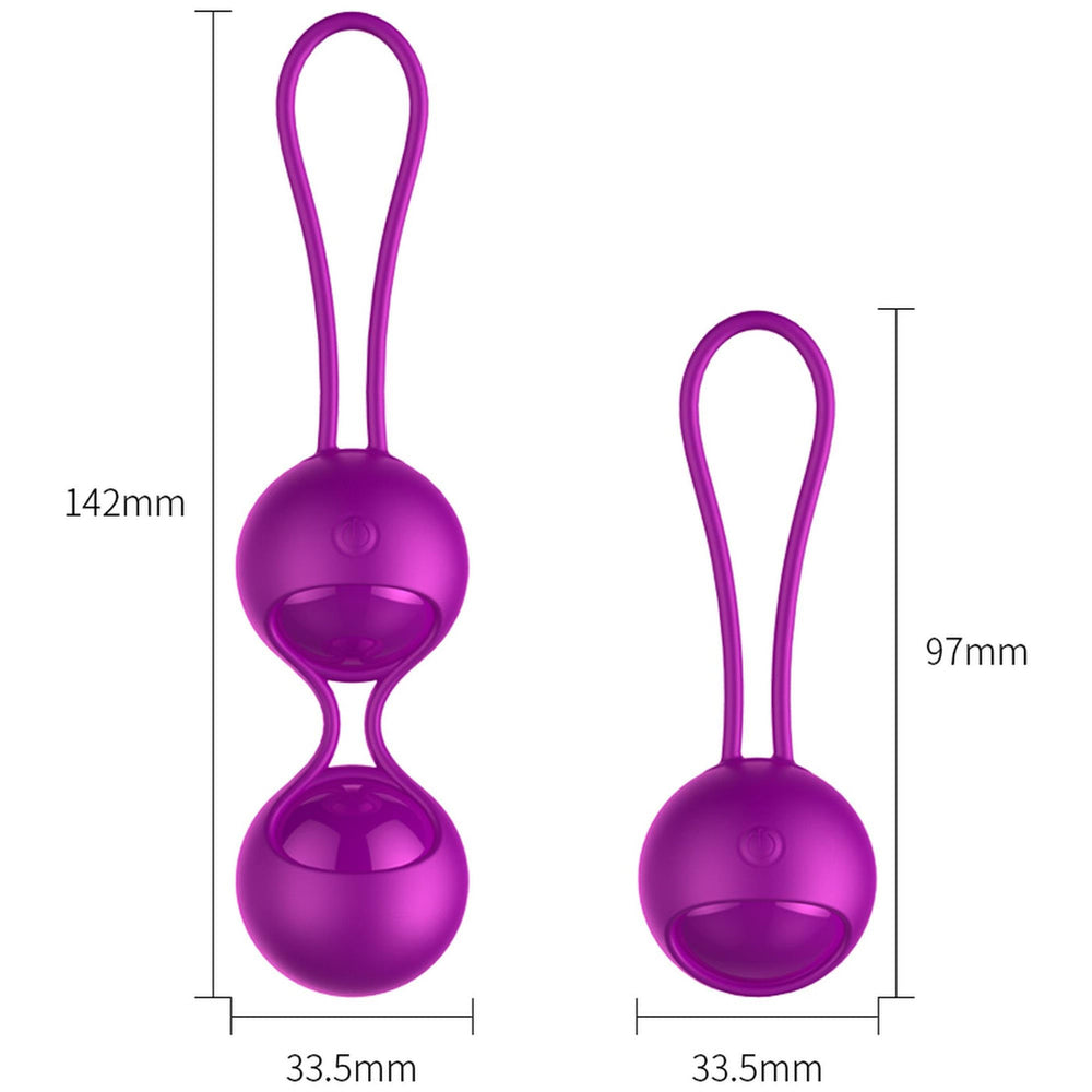 B-Series Fox Vibrating Kegel Balls Set venušine guličky s diaľkovým ovládaním (3 ks)