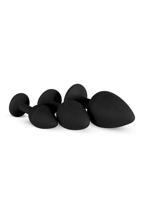 EasyToys Diamond Plug Set (3 ks) anální kolíky se šperkem