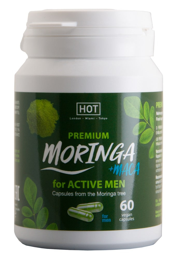 Hot Pure Moringa + Maca Man Power dietary supplement for men (60 capsules)