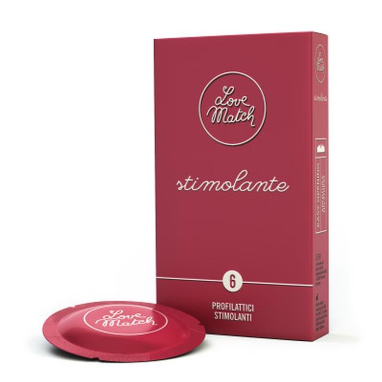 Love Match Stimolante stimulačné kondómy s reliéfom (6 ks)