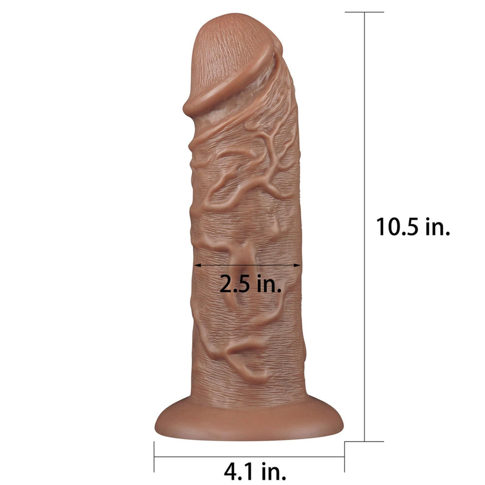 Lovetoy 10,5" Realistic Chubby Dildo realistické dildo king size
