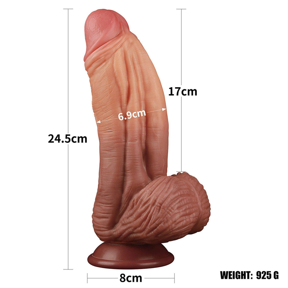 Lovetoy 10" Nature Cock realistické silikonové dildo king size