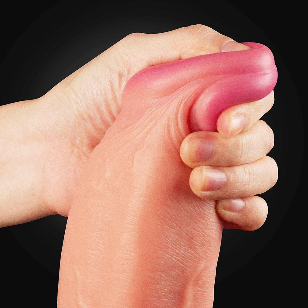 Lovetoy 12" Dual Layered Platinum Silicone Cock dvojvrstvové silikónové dildo