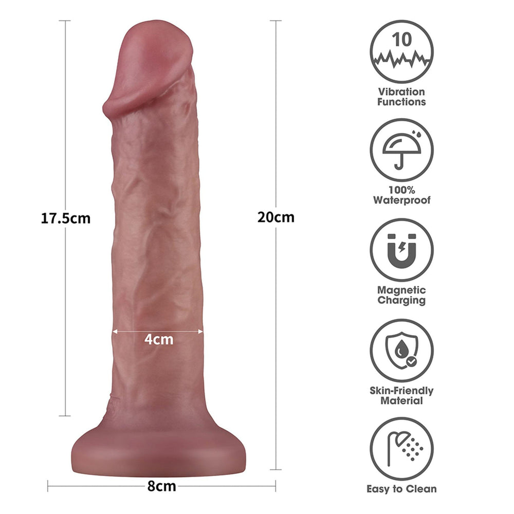 Lovetoy Dual Density Power Cock vibračné dildo 22,8 cm