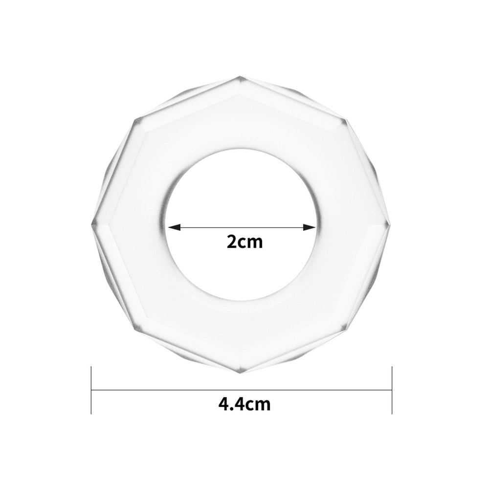 Lovetoy Power Plus Cockring Clear transparent cock ring