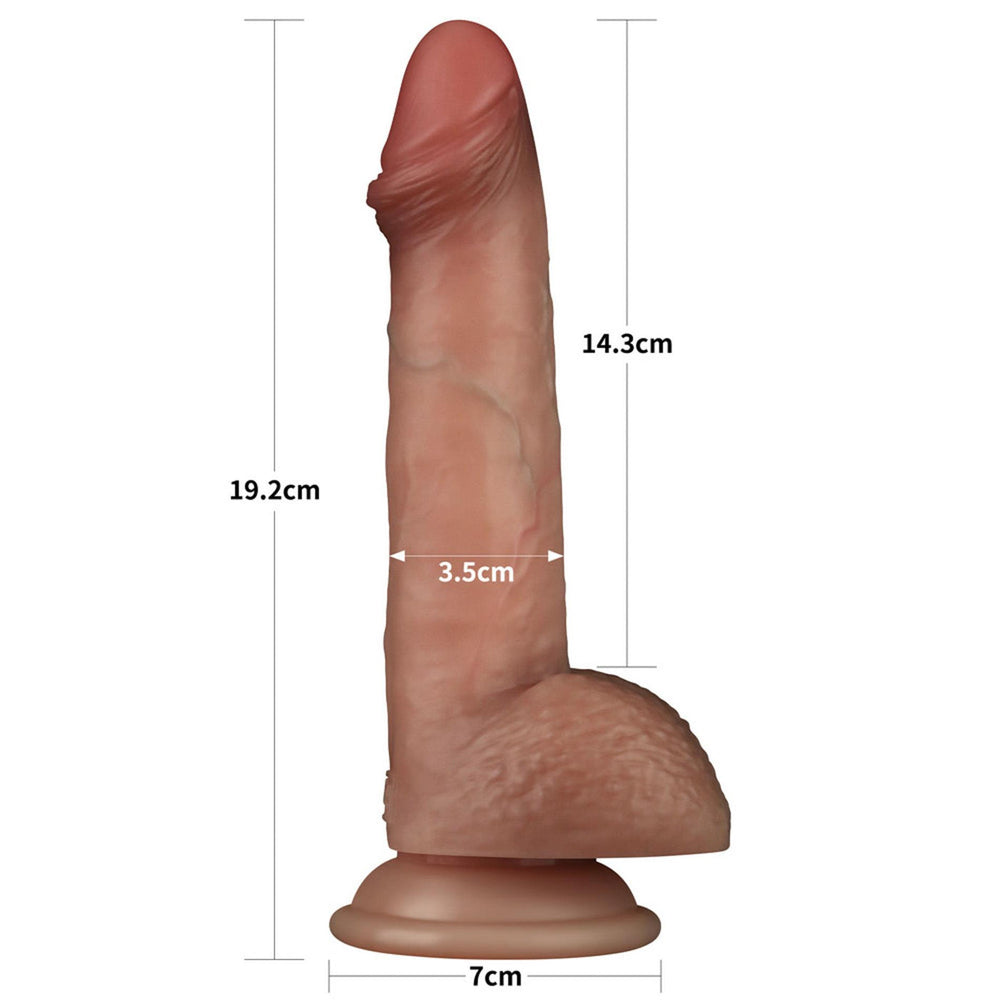 Lovetoy Sliding Skin Pro realistické dildo 19 cm