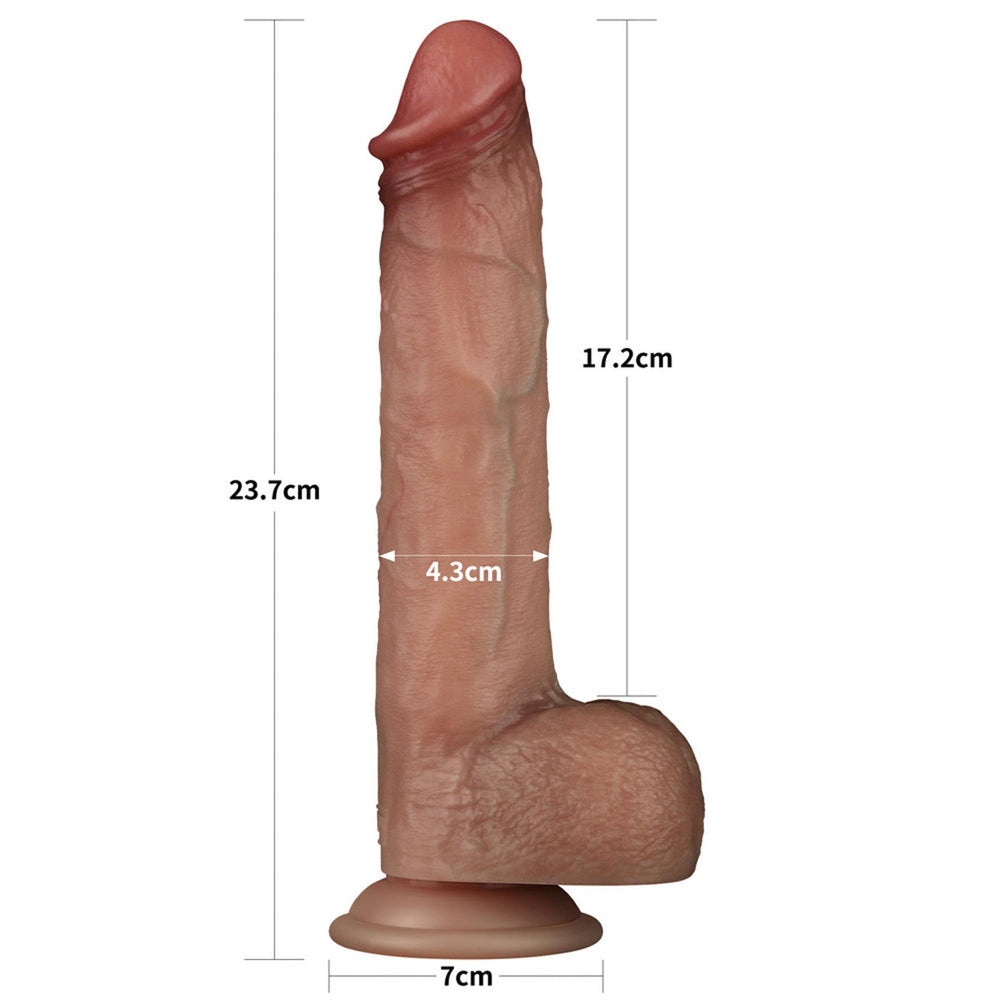 Lovetoy Sliding Skin Pro realistické dildo 22,8 cm