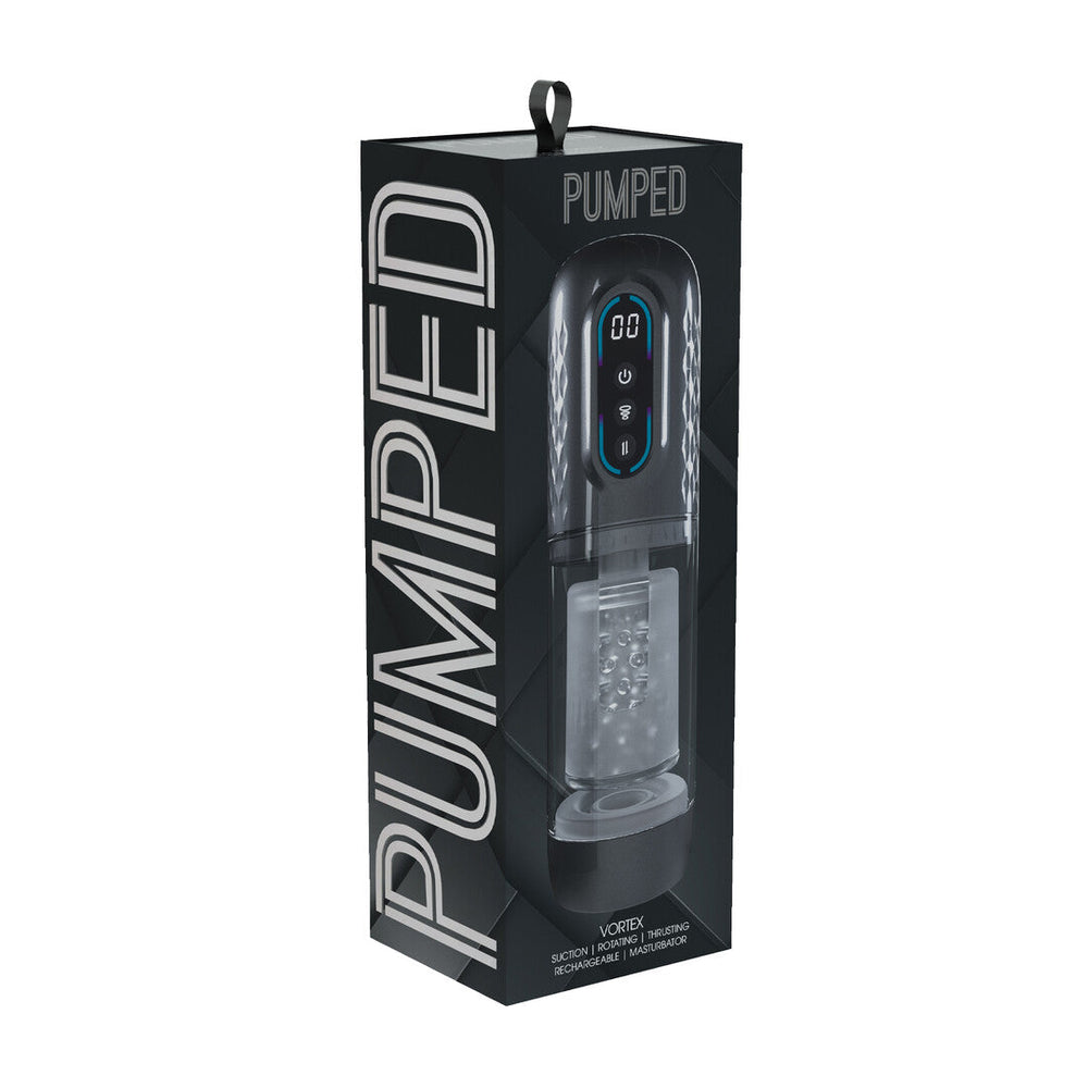 Pumped Vortex masturbátor se sáním a rotací