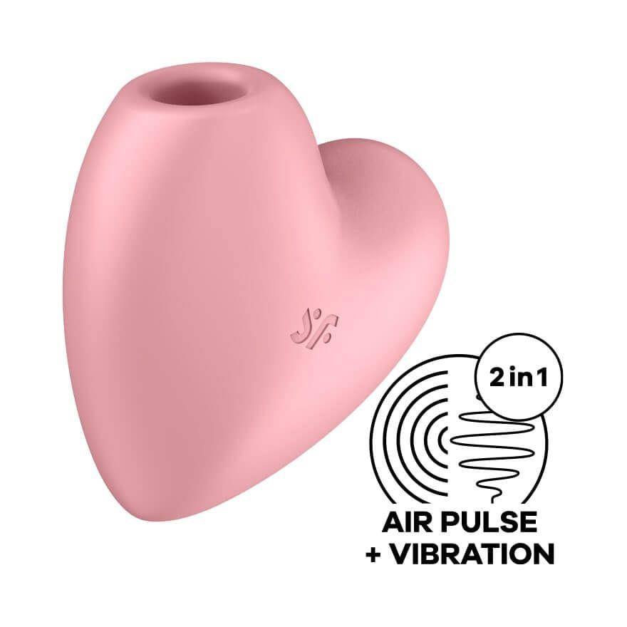 Satisfyer Cutie Heart stimulátor klitorisu, svetločervený