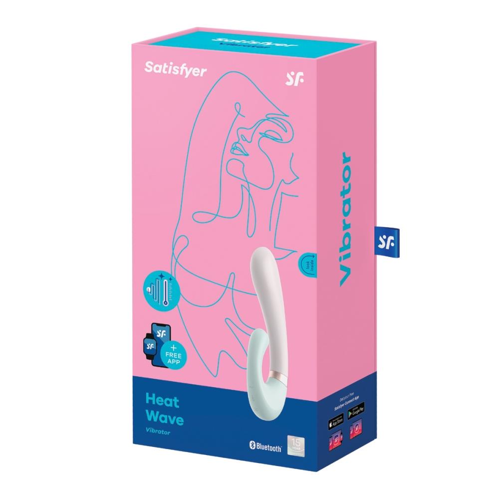 Satisfyer Heat Wave Connect App G-Spot Vibrator with Warming Function, Mint