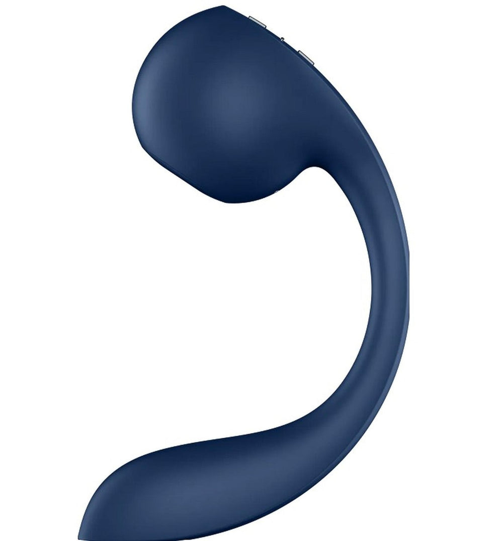 Satisfyer Pro+ Wave 4 Connect App pressure wave stimulator with a wavy shaft