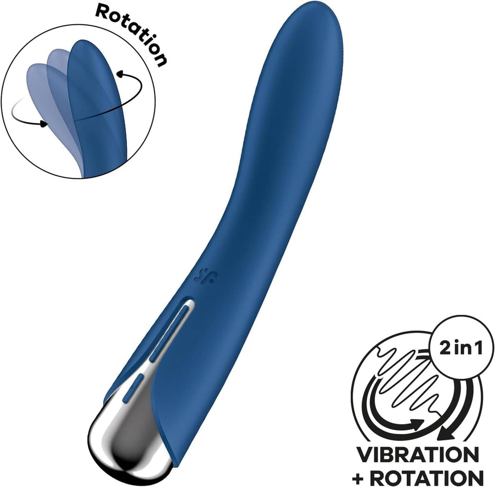 Satisfyer Spinning Vibe 1 rotačný vibrátor na bod G, červená