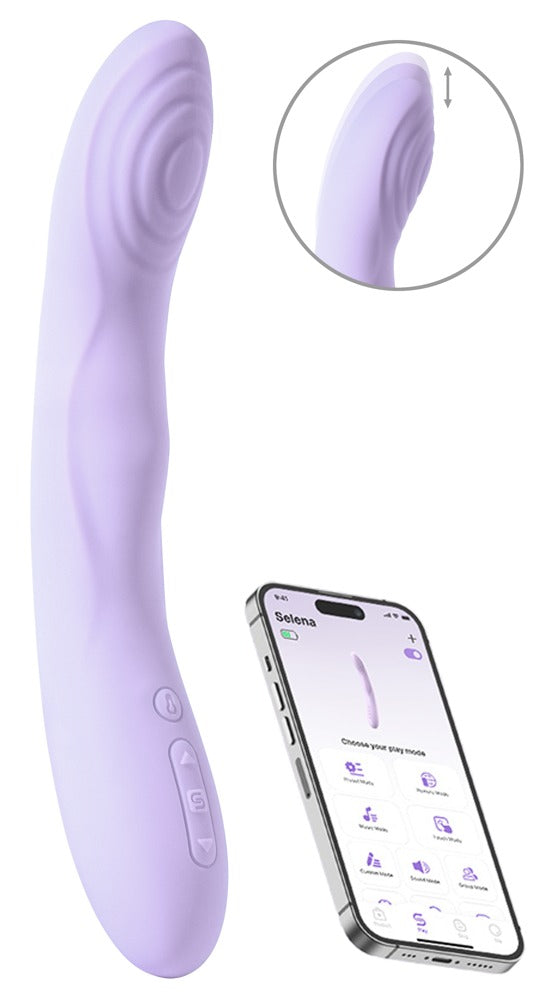 Svakom Selena prirážací vibrátor s vyhrievaním, pastelová lila