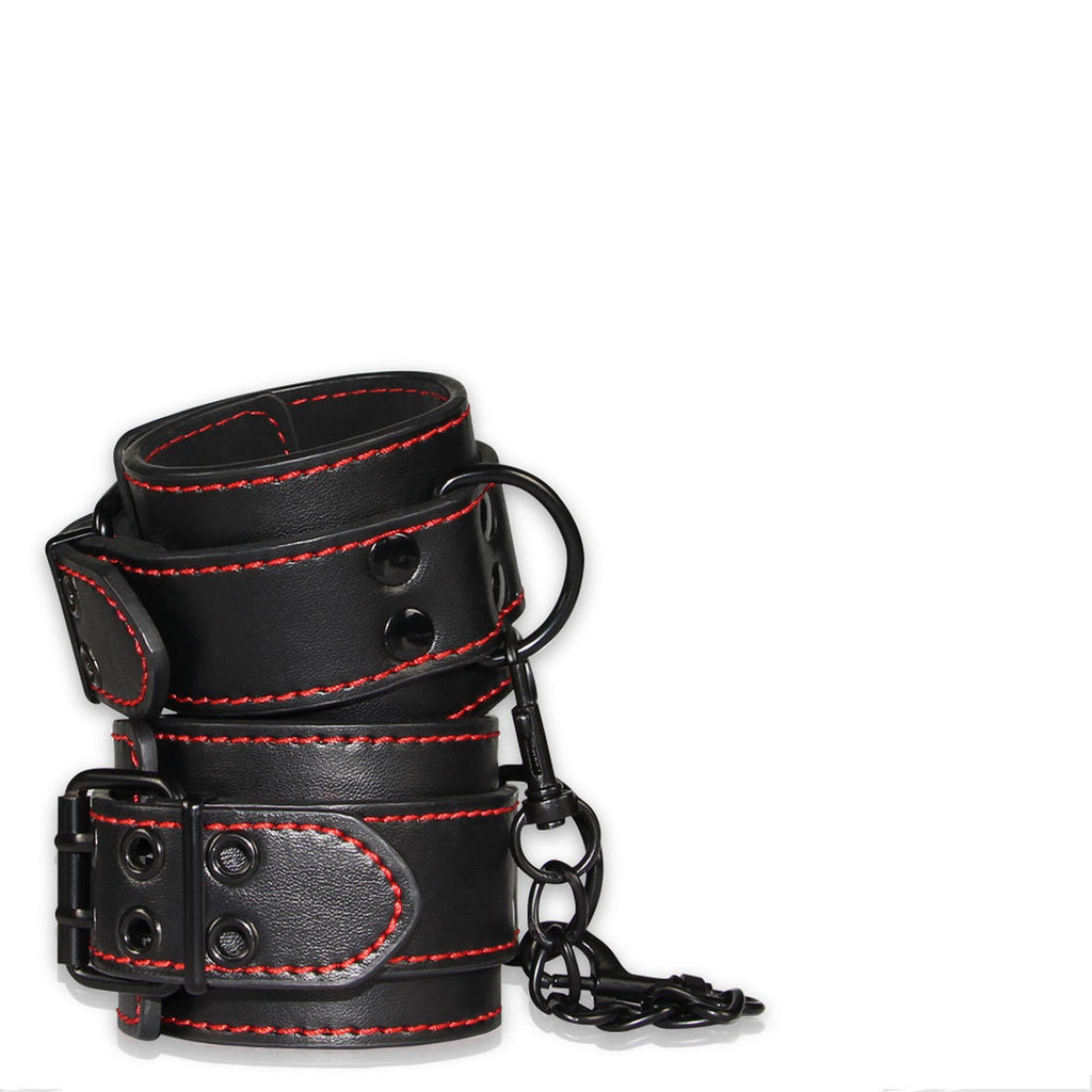 Lovetoy Bondage Fetish Pleasure Ankle Cuffs pouta na kotníky z ekokůže