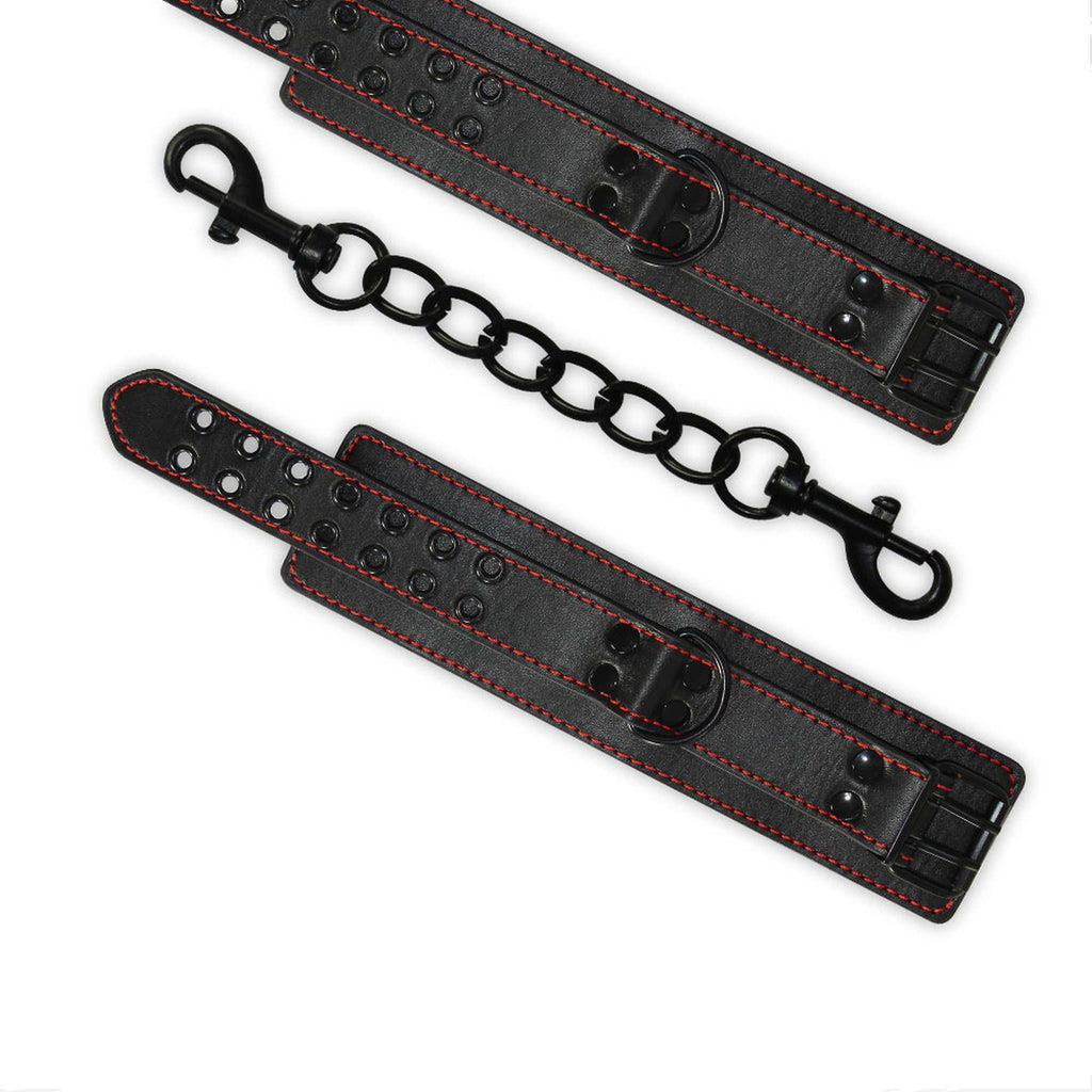 Lovetoy Bondage Fetish Pleasure Ankle Cuffs pouta na kotníky z ekokůže